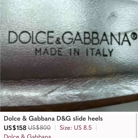 Dolce & Gabbana Open Toe Kitten Heels | 38.5 - Picture 10 of 11